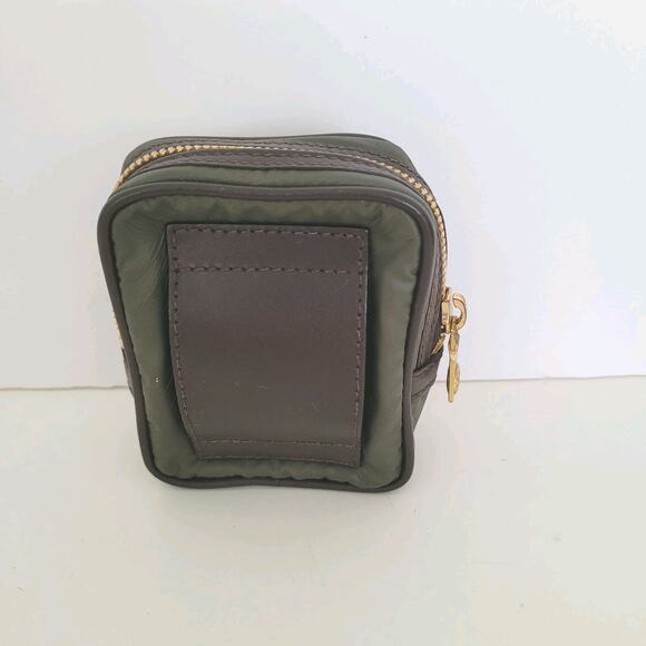 Hunting World Vintage Green Mini Belt Wallet Card Holder Pouch Case Small Zip - Picture 2 of 9